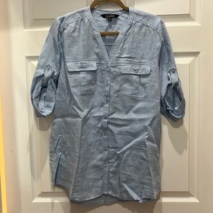 Linen baby blue tunic